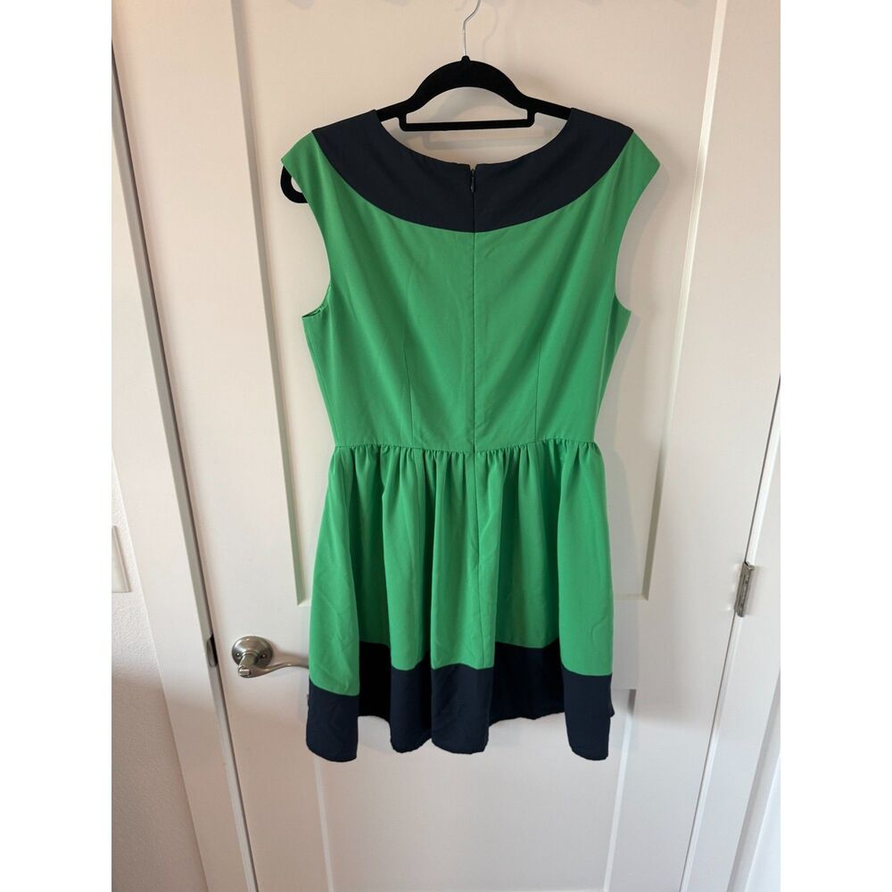Gianni Bini Green & Navy Dress - Picture 3 of 5